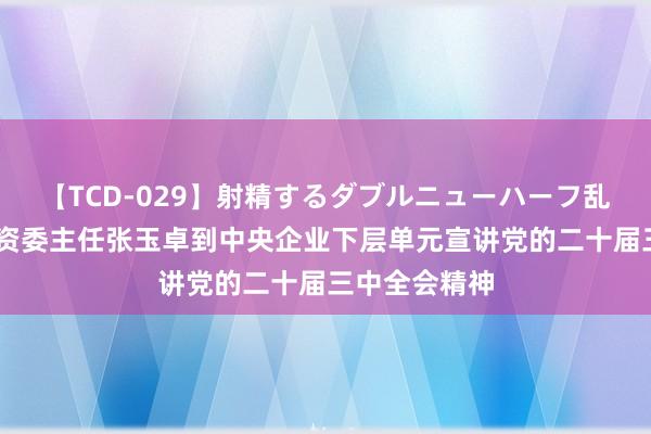 【TCD-029】射精するダブルニューハーフ乱交 国务院国资委主任张玉卓到中央企业下层单元宣讲党的二十届三中全会精神