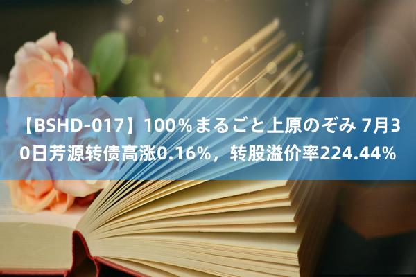 【BSHD-017】100％まるごと上原のぞみ 7月30日芳源转债高涨0.16%，转股溢价率224.44%