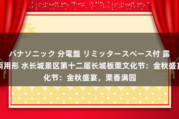 パナソニック 分電盤 リミッタースペース付 露出・半埋込両用形 水长城景区第十二届长城板栗文化节：金秋盛宴，栗香满园