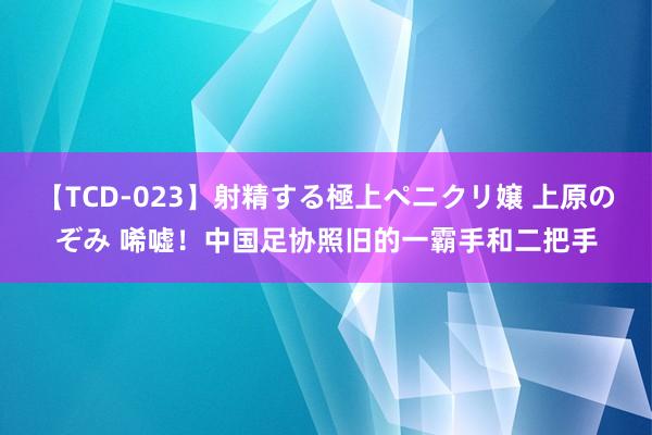 【TCD-023】射精する極上ペニクリ嬢 上原のぞみ 唏嘘！中国足协照旧的一霸手和二把手