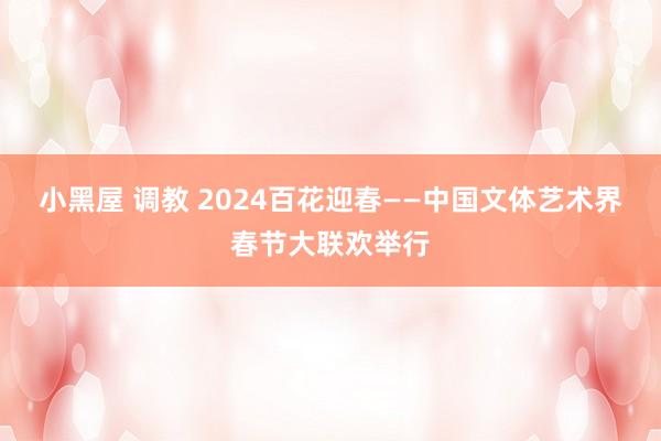 小黑屋 调教 2024百花迎春——中国文体艺术界春节大联欢举行